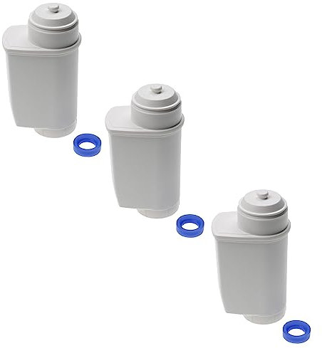 vhbw 3x Wasserfilter Filter Ersatz für Siemens TZ70033 für Kaffeevollautomat, Espressomaschine Weiß