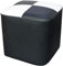 INUUXLG Einfacher Hocker, Fußhocker, Sofa-Hocker, PU-Leder, Massivholzrahmen, Schuhbank, Wohnzimmer, Couchtisch, modisch, Kreativität, 2 Farben/Schwarz + Weiß/28 x 28 x 28 cm