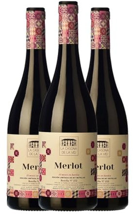 Lagar de Isilla La Casona de la Vid Merlot Vino de la Tierra de Castilla y León Crianza 75 cl Vino tinto (Caja de 3 Botellas de 75 cl)