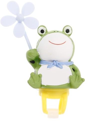 INOOMP Elegantes Fahrraddekor Frosch-windmühle -Fahrrad-Ornament Lenker-zubehörhalterung Froschhorn-