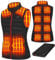 Womens Heated Body Warmer with Battery Pack, Lightweight Heated Vest Slim Fit Heated Gilet For Women Outerwear Vest(Black,S)