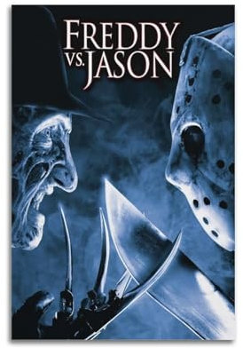 ydhgebn Poster, Motiv: Freddy Vs Jason, Vintage-Poster, dekoratives Gemälde für Schlafzimmer, Wohnzimmer, ästhetisches, elegantes Poster, 30 x 45 cm, ungerahmter Stil