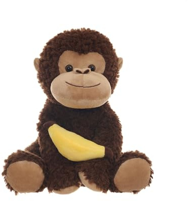 Aroma Home Snuggable Hottie with Microwavable Pouch, Cosy Plush Gorilla with Banana, Lavender Scented for Soothing Relaxation, Warmth and Comfort