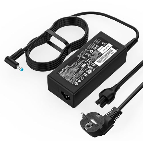 65W Netzteil für Pavilion x360 14 15 17, Envy 13 15 X360, Elitebook 840 G5, ProBook Chromebook Stream Series, Spectre 710412-001 19.5V 3.33A Blue Tip Laptop Ladekabel