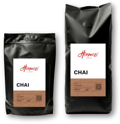 Freshly Roasted Hormozi Coffee - Chai Flavoured Coffee Beans 250g - Medium Roast