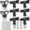 14pcs Luftless Lack Sprühtipps Gesetzt 6 Reversible Sprühgerät Lackdüsen 6 Luftless Sprühgerät Pistolen Filter 2 Düsenspitzenwächter