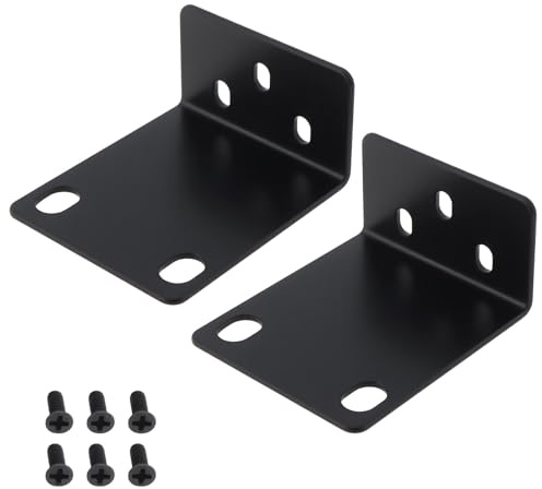 Briny River 2 Pieces Adjustable Rack Supports Compatible with Hikvision Switch Series 76 190157623 Compatible with HiWatch DVR NVR