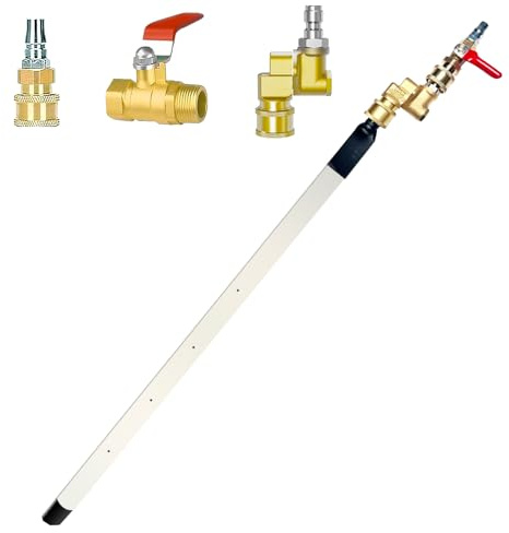 39'' Car Radiator Cleaning Wand,Radiator Cleaner Wand,Radiator Flush And Cleaner Tool,Home Car Truck Power Washer Wand,Pressure Washer Jetter Nozzle Flat Wand Fit Over 2000PSI Pressure Washer