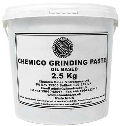 Oil-Based Grinding Paste, 220 Grit, 2.5kg, Metal Polishing and Valve Lapping Compound