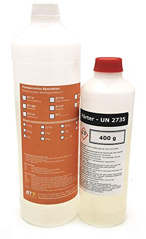 Das ultimative glasklare Giessharz, 1,2 Kg Epoxidharz incl. Härter, transparent