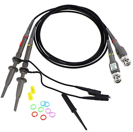 YINETTECH P6100 Hochpräzises Oszilloskop-Clip-Sonden-Messleitungs-Set, Sonde, 100 MHz, universal, 2 Stück