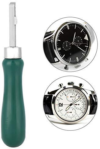 Jadpes Cuchillo abridor de Cajas al presionar, Abrepuertas para Reloj, Caja de Presi de Doble Nivel de Acero Inoxidable 6848 Abre la Tapa del Reloj Herramienta d