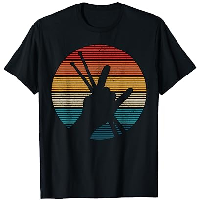 Drummer Vintage Rock & Roll Musiker Schlagzeuger Geschenk T-Shirt