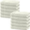 Erwin Müller Duschtuch 10er-Pack Heidelberg 100% Baumwolle Creme Größe 70x140 cm - saugstark, gut trocknend, kompakt, leichte Qualität - ideal für Sport, Strand, Reisen