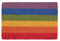 Nicola Spring Coir Door Mat - 90 x 60cm - Rainbow - Pack of 1 - Decorative Indoor Front Door Floor Mat Entry Dirt Trapper Rug Outdoor Boot Scraper Non Slip Backing Doormat