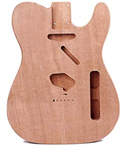 Alnicov Corpo chitarra elettrica incompiuto per chitarra Fender Telecaster TL Accessorio fai-da-te in legno di mogano