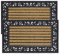 Lifestyle comfort ltd LSC Heavy Duty Karina Door Mat With Coir Bristles Washable And Non-Slip Out Door Mats Timeless Elegant Design Entrance Coir Mat (Pack of 2, 45 X 75 cm)