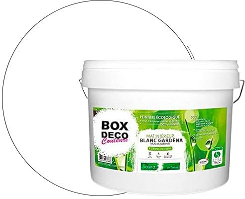 BOX DECO COULEURS Peinture murale blanc gardéna naturel écologique intérieur mat Natura - 10L