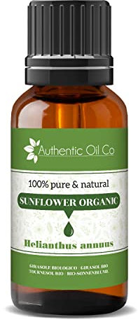 Olio di semi di girasole biologico puro e naturale, spremuto a freddo, vegano e cruelty free, 1000 ml