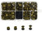 Juego de 120 postes de tornillo de Chicago, remaches de enlace, reparación de remaches de metal para bolsas, manualidades, cuello, arnés, equipaje, bolso, correa de perro, mochila, cinturón (bronce)