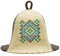 SHSH trade group Sauna Hat Wool Embroidered Ukrainian Ornament Vyshyvanka - Banya Hat for Men Sauna Cap for Women Wool Sauna Hat for Women, Blue, White and Gray, XL