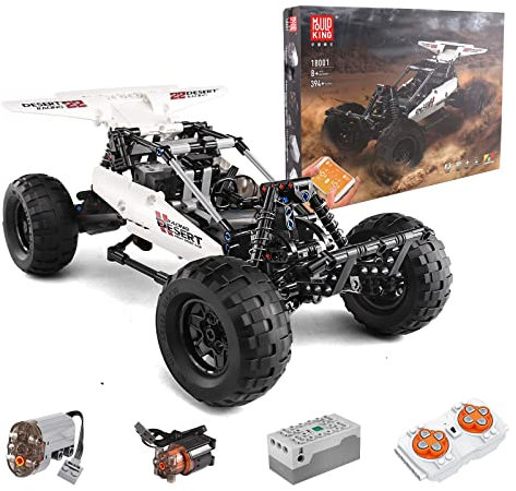 Mould King 18001 Technische ferngesteuerte Auto-Bausteine, 394 Stück MOC-Steine, RC-Auto-Bausätze, Geländewagen-Modell, Lernspielzeug