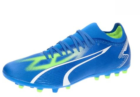 PUMA Herren Match Mg Fussballschuh, Ultra Blue White Pro Green, 44.5 EU
