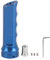 Cubierta de freno de mano de aleación de aluminio, cubierta de manguito de manija de freno electrónico de automóvil universal Cubierta de freno de estacionamiento de mano Bota(azul)