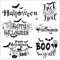 arriettycraft Transparente Halloween-Stempel für Kartenherstellung oder Journaling, Fledermaus, Katze, Süßes oder Saures Wörter, Spinnennetz, Silikon-Gummistempel für Scrapbooking, Alben, Tagebücher,