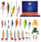 Angel Adventskalender 2023 Fishing Deluxe Raubfisch Angler Adventskalender Angel Weihnachtskalender Männer Angelkalender Mit Angeln Köder & Angelzubehör Für Süßwasser Salzwasser Fischen