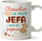 MUGFFINS Tazas Personalizadas para JEFA mujer - En Español - Mejor que yo Sepia - 11 oz / 330 ml - Regalo Personalizable original y divertido