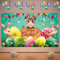 Oster Banner, 180x110cm Groß Frohe Ostern-Dekoration Osterhasen-Ei-Banner Bunt Ostern Hintergrund Hängender Hintergrund für Frühling Ostern Geburtstagsparty Drinnen Draußen Garten Dekoration