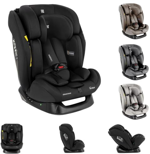 Kikkaboo Kindersitz i-Explore i-Size (40-150 cm) verstellbare Kopfstütze, Gurt, Farbe:schwarz