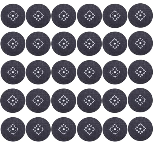30 Pièces Dessous-Verres Ronds en Feutre Double Face Lavable sous-Verre Rond Antidérapant Résistant à la Chaleur Dessous de Verre pour Fêtes, Maison, Bureau et Plus (Gris)
