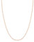 FOCALOOK Chaîne pour Pendentif Femme 55cm, Collier Chaîne Trombone Fine Plaqué Or Rose 1,8mm de Large