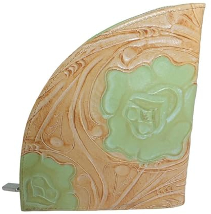 déqua G2 Unikat Leder Geldbörse beige-hellgrün