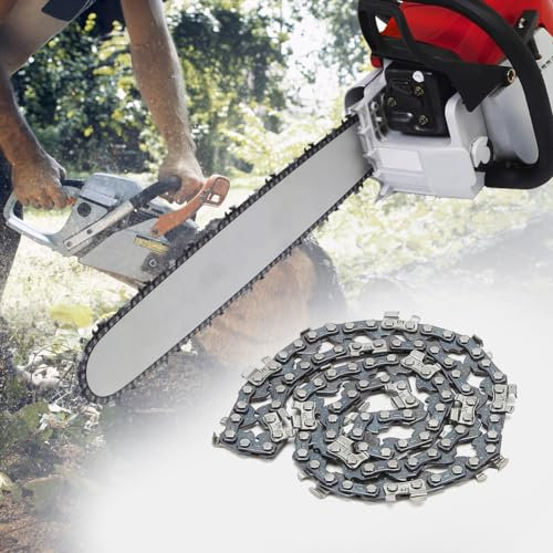 GETBSTOOP Catena for Motosega in Metallo da 12 Pollici 22 Denti 45 Maglie di Trasmissione Pezzi di Ricambio for Catena for Motosega Passo da 3/8 di Pollice Accessori for Sega Elettrica for T