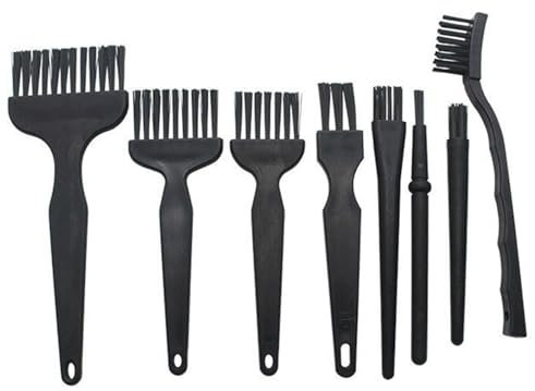 Générique 8 en 1 Pinceau Antistatique(2pcs) Brosse Antistatique, Kit Nettoyage PC Pinceaux de Clavier, Pinceaux de Dépoussiérage, Brosse Antistatique en Nylon, Pinceau Antistatique