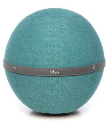 Bloon Siège Ballon Bureau Ergonomique | Anti Mal de Dos, Anti-dérapant, Anti-tâches & Ultra-résistant | Fait à la Main au Portugal | Couleur Lagon | 55 cm