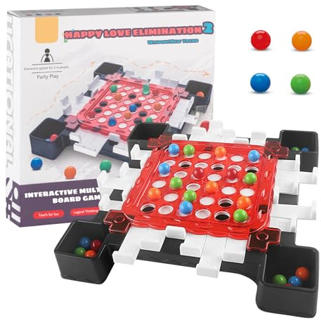 Vartegas Kugelspiel Mit 36 Bunte Perlen ABS Familien Brettspiel Für Erwachsene Und Kinder Strategisches Lernspiel