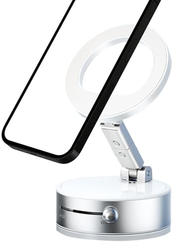 Generisch Magnetic Car Mount - Car Phone Holder | Magnetic Phone Holder Multi-Functional Rotating Stand Cellphone Cradle Aluminum Alloy Cellphone Bracket for Tablets Desk Dashboard Suction Windscreen