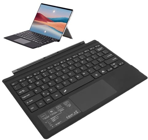 Ejoyous Teclado de la Batería del Teclado Magnético para la Tableta Teclado de la Tableta con la Luz de Fondo de Color 5.0 Multi-touchpad para Pro 7+ 7 6 5 4 3 (Black)