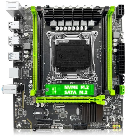 Motherboard Kit set scheda madre Fit For ZSUS X99 P4 con Intel LGA2011-3 Xeon E5 2630 V4 CPU DDR4 16 GB (1 * 16 GB) 2133 MHZ Memoria RAM NVME M.2 SATA