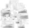 MALACASA Service de Table, Série Flora, 60 Pièces Vaisselle Porcelaine Blanc Crème 12 Tasses à Café 12 Soucoupes 12 Assiettes à Dessert 12 Assiette Plate 12 Assiettes Creuses pour 12 Personnes