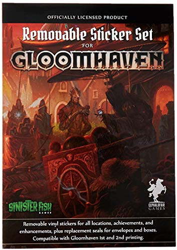 Sinister Fish Games SIF00020 Gloomhaven: Removable Sticker Set, Mixed Colours