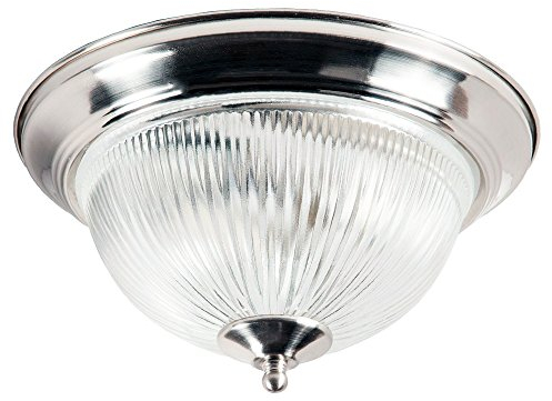 Traditional Satin Chrome IP44 Bathroom Ceiling Light Fitting by Happy Homewares
