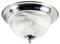 Traditional Satin Chrome IP44 Bathroom Ceiling Light Fitting by Happy Homewares