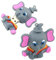 OneSquareCore 4GB Forma de Elefante Memoria USB Memoria USB Memoria USB Unidad USB Unidad USB Memoria USB Memoria USB Memoria USB con Cadena (Gris)