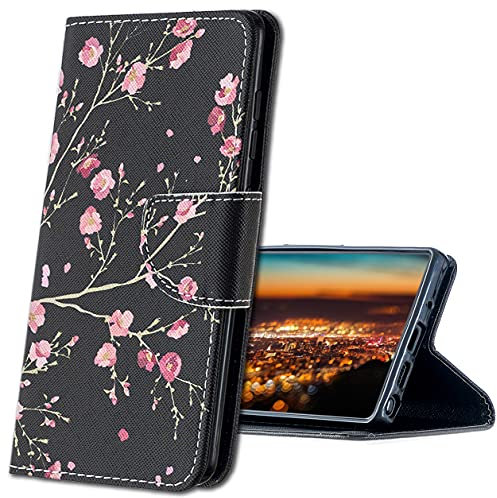 MRSTER Cover per iPhone 11 PRO Max, Moda Bello Custodia a Libro in Pelle PU Flip Portafoglio Custodia Shockproof Resistente Case per Apple iPhone 11 PRO Max 6.5 (2019). HX Pink Flower