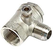 ANI AH042005 24 Valvola di Sicurezza di Ritenuta Verticale 16 Bar per Aria Compressa -1/2 M - 1/2 F